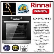 RINNAI RO-E6523M-EB 77L BLACK MADE IN EUROPE MULTIFUNCTION BUILT-IN OVEN WITH AIR FRY