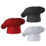 Mushroom Chef Hat Cooking Kitchen Cap Premium Men Wanita Topi Chef
