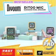 Divoom Ditoo Mic Pixel Art Bluetooth Speaker with Microphone [Karaoke Mode/Customizable Pixel Art LE
