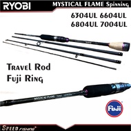 Ryobi Mystical Flame Travel Rod Fuji Ring Guide Ultralight Spinning Four-Connected Fishing Rod