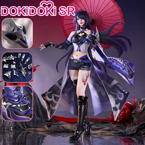 IN STOCK Acheron Cosplay Costume Game Honkai: Star Rail Cosplay DokiDoki-SR Women Suit Metal Accesso