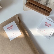 Ohaya 丨 Thank You Sticker 丨 ins Minimalist Thank You Sticker Baking Birthday Gift Packaging Sealing 