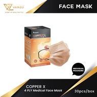 Copper X 4 Ply Medical Face Mask / Pelitup Muka
