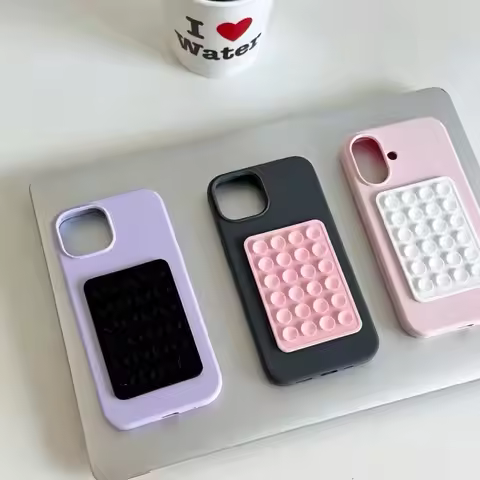 Dopamine Color Phone Socket Grip Holder Universal Phone Case Compatible with For iPhone Samsung Xiao