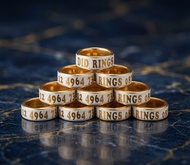 Ring pendamping burung merpati block laser white gold costum
