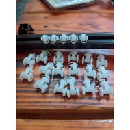 10Pcs Elite Curtain Rod Wheels Elite Curtain Rail Wheels/