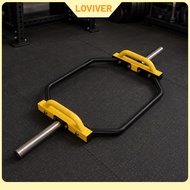 LOVIVER Welded Combo Grip Hexagonal Bar Bar Steel Deadlift Hexagonal Bar Bar Heavy-Duty Hex Barbell