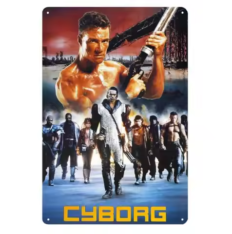 Cyborg jean claude van damme Movie Metal Poster Tin Sign 20x30cm sign sign