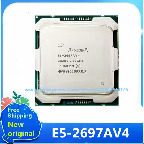 1PCS/LOT 100% New Xeon E5 2697A V4 E5-2697AV4 processor 2.6GHz 40M 16-Core 32-Thread 145W 14nm LGA 2
