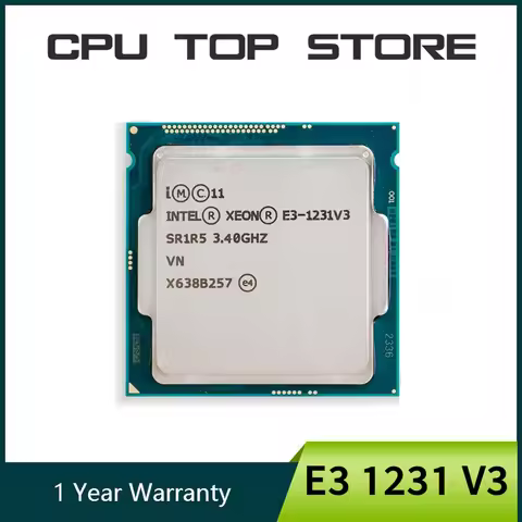Intel Xeon E3 1231 V3 3.4GHz Quad-Core LGA 1150 CPU Processor