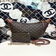 LV /路易威登 loop hobo 經典老花月亮包 芯片款 大號