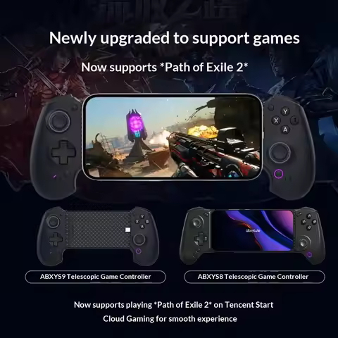Abxylute S9 Stretch Game Controller for Android Apple Type-C Bluetooth Mobile Phone Gamepads for Del