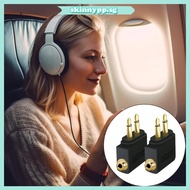 skin Airline Headphone Adapter Bluetooth-compatible 5 0 Transmitter Double 3 5mm Jacks For Aircraft 