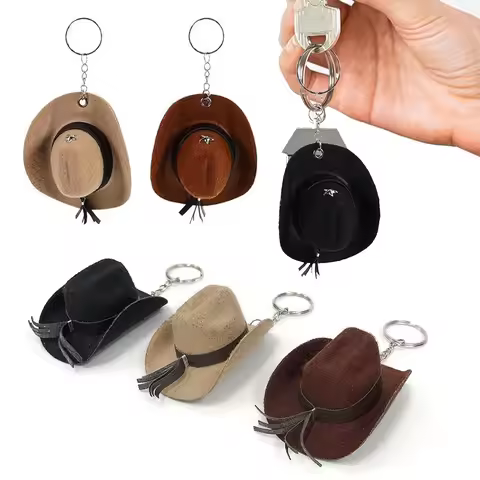 1pcMini Cowboy Hats Are Suitable for Car Mirrors Micro Hat Accessories Decorative Items Car Hangers 