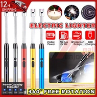 Windproof Lighter Electric Arc Lighter Candle Lighter USB Rechargeable 360° Stove Ignition Gun for O