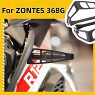 For ZONTES 368G 368G Motorcycle LED Turn Signal Light Cover Shield Protector, Geometric Hollow Desig