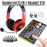 HP KMP - DJ18 Sound Card Set Plus X10 Gaming Headset For Laptophp