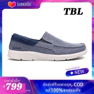 [NEW] Timberland Mens skape Park SLIP-ons ผ้าใบสีน้ำเงินเข้ม + Sailing Shoes รองเท้าผู้ชาย (FTMA8080