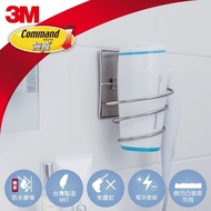 【3M】無痕 金屬防水收納-浴室免鑽 吹風機架-US設計款