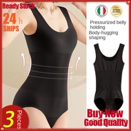 One-Piece Body Shaping Clothes, Seamless Shapewear, Tuck Abdomen Hip-Lifting Underwear Women, Large 