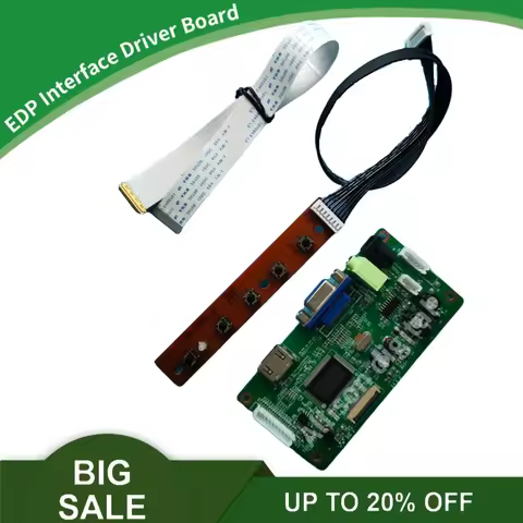 NEW EDP Kit for N156HGA-EAB N156HGA-EBB N156HGA-EA3 HDMI+VGA LCD LED Screen Controller Board Driver