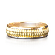 LAVERA Diamond - Yellow and White Gold Wedding Band  แหวนคู่/แหวนแต่งงาน ทองคำ และ ทองขาว