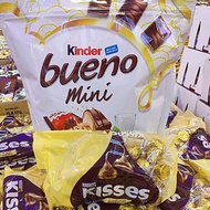 🎀KOMBO SET🎀 KINDER BUENO MINI + HERSHEY'S KISSES CREAMY MILK CHOCOLATE WITH ALMOND 205g
