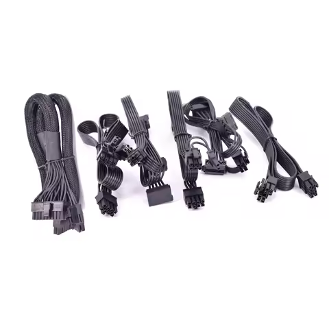 PCIe 6Pin to 3 IDE SATA Cable GPU 8Pin to 2 Port 6+2pin CPU 4+4P 24Pin for CORSAIR RM1000 RM850 RM75