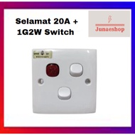 SELAMAT SWITCH 20A+1Gang 2Way (Water Heater/Aircond + 1Gang 2Way)