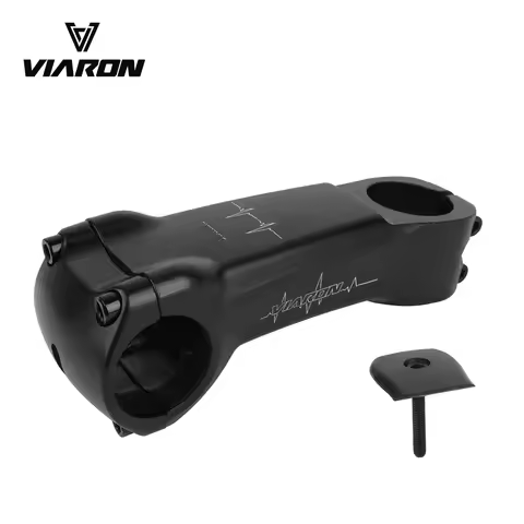 VIARON Road Bike Handlebar Stem 105mm 31.8mm Aluminum Alloy Lightweight Adjustable 0–23° Angle for 2