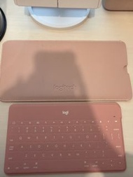 Logitech 粉色藍牙鍵盤