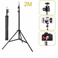 Tripod 3 Section 2M - Tripod Ringlight 2M - Tripod 2m Camera Stand