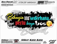 Stiker Mobil Variasi Kaca Bodi Samping Kata Kata Truk Canter Pick Up Keren Stiker Kata Kata