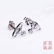 จุด Vivian Vivienne Westwood Counters ของแท้ตะวันตกแปซิฟิก Post-Punk Saturn ต่างหูเม็ดกลม Package Ma