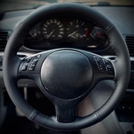 Genuine Leather Steering wheel Cover For BMW M Sport E46 330i 330Ci E39 540i 525i 530i  Handle Cover