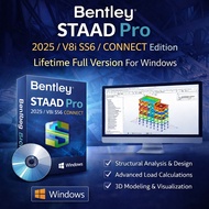 Bentley STAAD Pro 2025 / V8i SS6 / CONNECT Edition Full Version Lifetime For Windows 64-bit | Struct