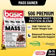 Basic Supplements, Basic Mass, High Calorie Mass Gainer, Added MCT Oils for Lean Bulk & Weight Gaine
