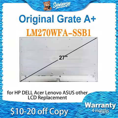 Original New A+ 27 Inch LCD Touch Screen TFT Display LM270WFA SSB1 LM270WFA-SSB1 LM270WFA (SS)(B1) 1