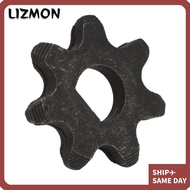 LIZMON Chain Wheel Sprocket, Thickness 3mm 7 Teeth Motor Pinion Gear, Durable Black Carbon Steel Pin
