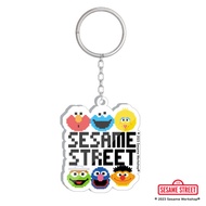 Bundanjai (หนังสือ) SST3 พวงกุญแจอะคริลิค Sesame Street Acrylic Keychain 5 1x6 4 cm