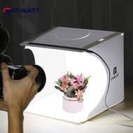 AN.MART Mini Folding Photography Studio Soft Box 2LED Lightbox Baground Photo Kit MY