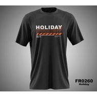 Black Holiday Words T-Shirt XS - 6XL