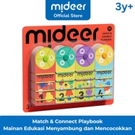 Mideer Match and Connect Playbook Mainan Edukasi Early Education Toys Anak Laki Laki Perempuan 3 Tah