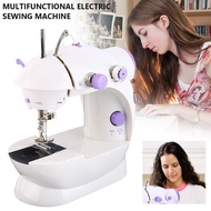 Portable Mini Sewing Machine Handheld Electric Sewing Machines Household Multifunction Automatic Tread Rewind Sewing Machine LED