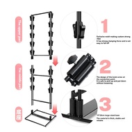 Chip Rack Display Stand Potato Chip Rack Bag Holder with 32 Clips Row Chip Display Stand for PartySn