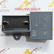 Start capacitor CBB61 8UF 500V - Fan capacitor CBB61 500V 8UF using high quality BM plug, 100% new