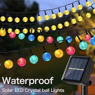 100 LED lampu raya Solar Fairy String Lights Outdoor Waterproof 8 Modes lampu hiasan Solar Power Lam