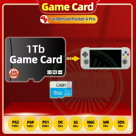 TF Game Cards For Retroid Pocket 4 PRO RP 3 Plus Flip Android Gaming Console Retro Playstation PS2 P