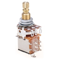 Musiclily Pro B250K Brass Pot Metric Split Standard Shaft 9.5mm Push-Push Linear Taper Potentiometer