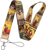Tarot Cards Reading Fortune Telling Astrology 17.7" Neck Lanyard Keychain Holder ID Badge Mobile Pho